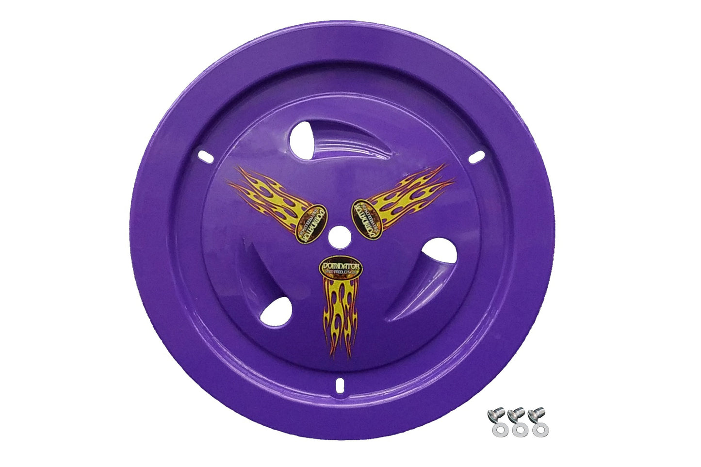 Mud Cover - Ultimate - Quick Turn Fastener - Hardware Included - Vented - Cover Only - Plastic - Purple - 15 in Wheels - Each