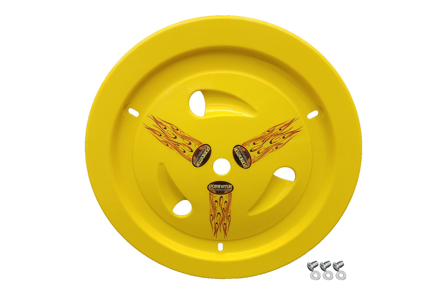 Mud Cover - Ultimate - Quick Turn Fastener - Hardware Included - Vented - Cover Only - Plastic - Yellow - 15 in Wheels - Each
