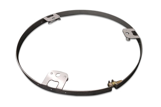 Mud Cover Ring - Quick Turn Fastener - Steel - Natural - 15 in Non Beadlock Wheels - Each