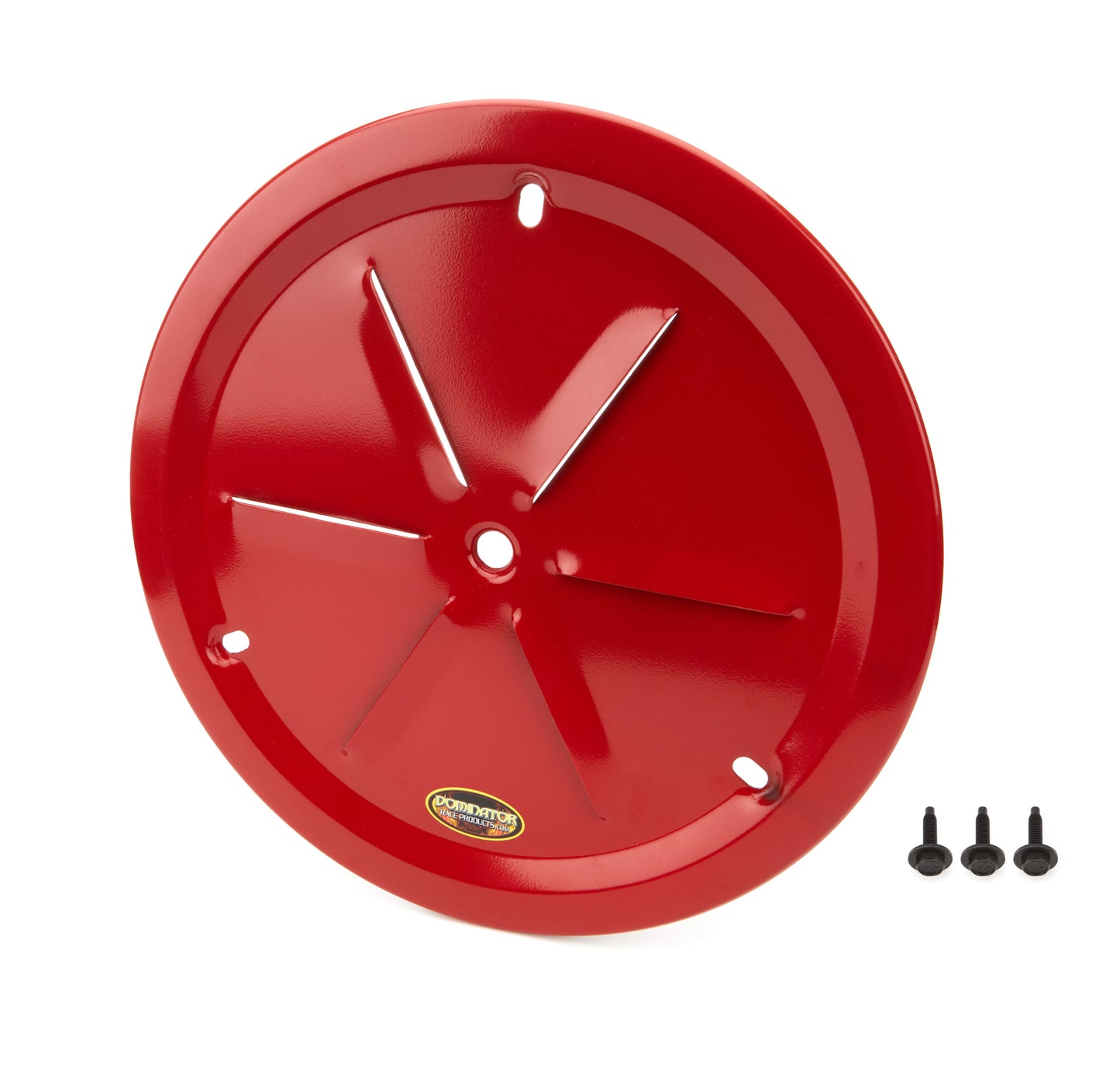 Mud Cover - Bolt-On - Louvered - Aluminum - Red Anodized - 15 in Wheels - Each