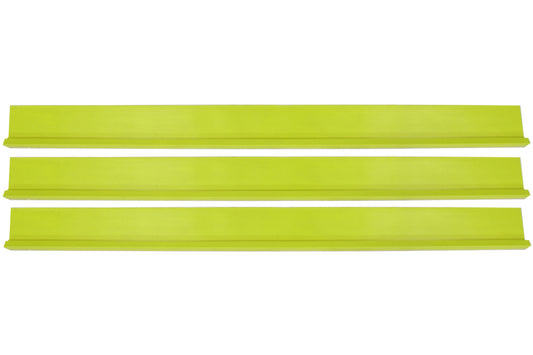 Rocker Panel - 78 in Long - Plastic - Fluorescent Yellow - Set of 3