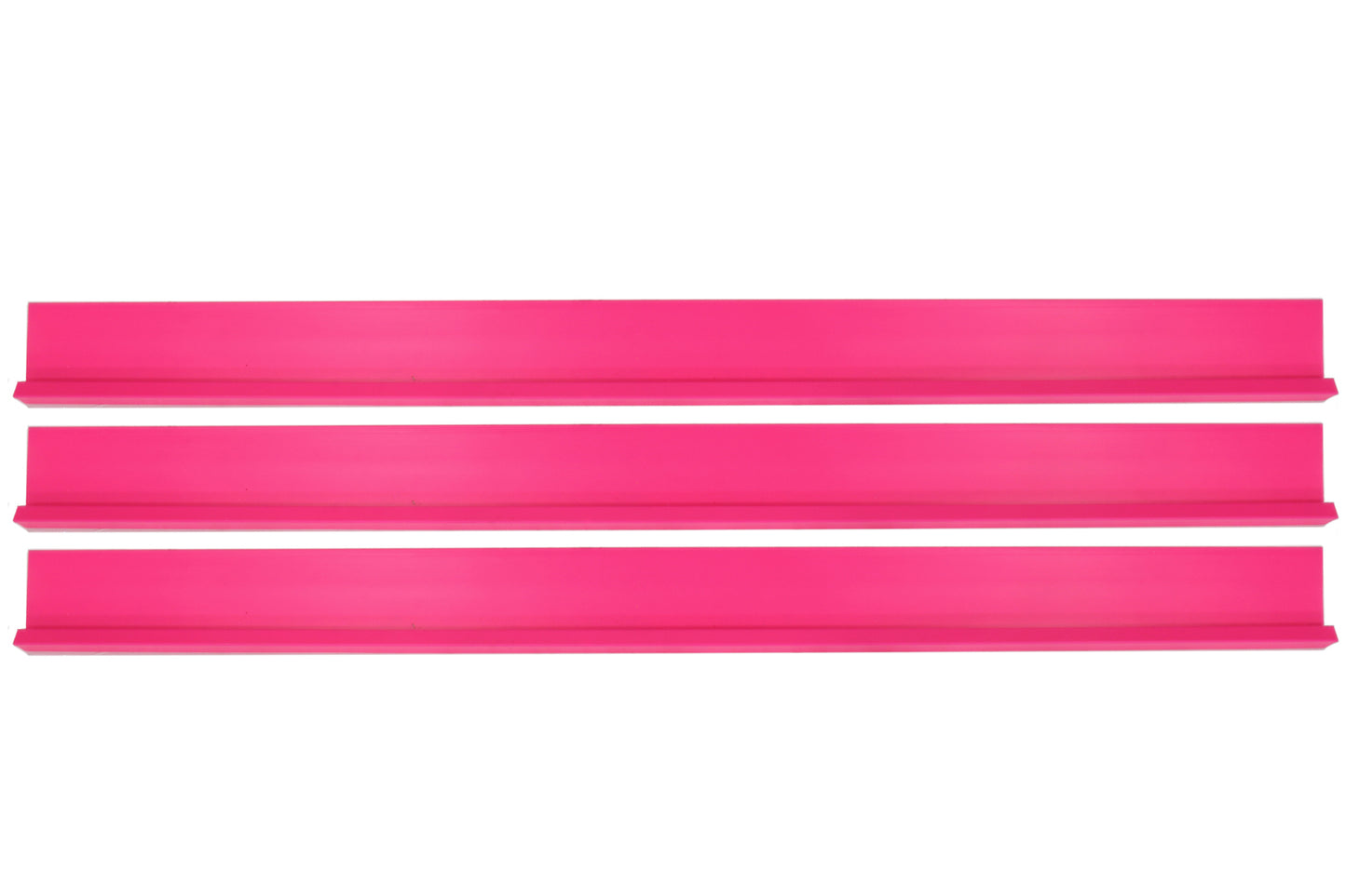 Rocker Panel - 78 in Long - Plastic - Pink - Set of 3