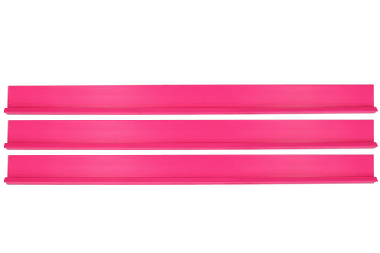 Rocker Panel - 78 in Long - Plastic - Pink - Set of 3