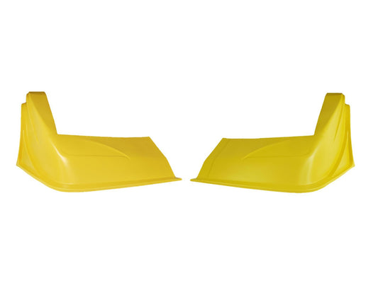 Nose - Outlaw - Complete - Fender Included - Plastic - Yellow - Universal - Asphalt Late Model - Kit