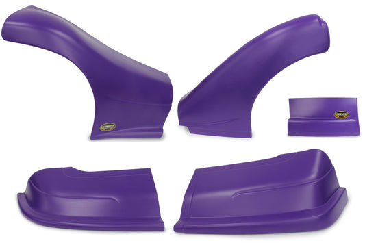 Nose - Dominator - Complete - Fenders Included - Plastic - Purple - Dirt Late Model - Kit