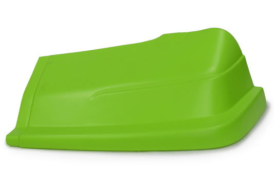 Nose - Dominator - Driver Side - Plastic - Xtreme Green - Dirt Late Model - Each