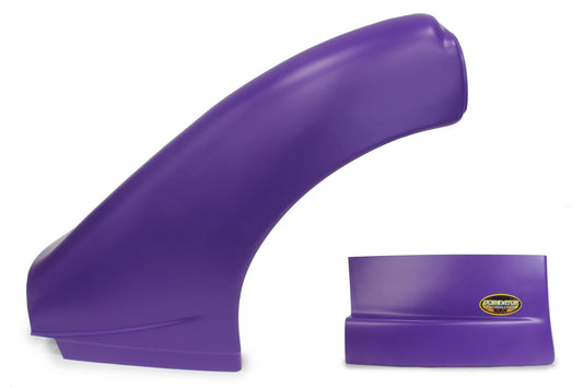 Fender - Dominator - Complete - Driver Side - Plastic - Purple - Dirt Late Model - Kit