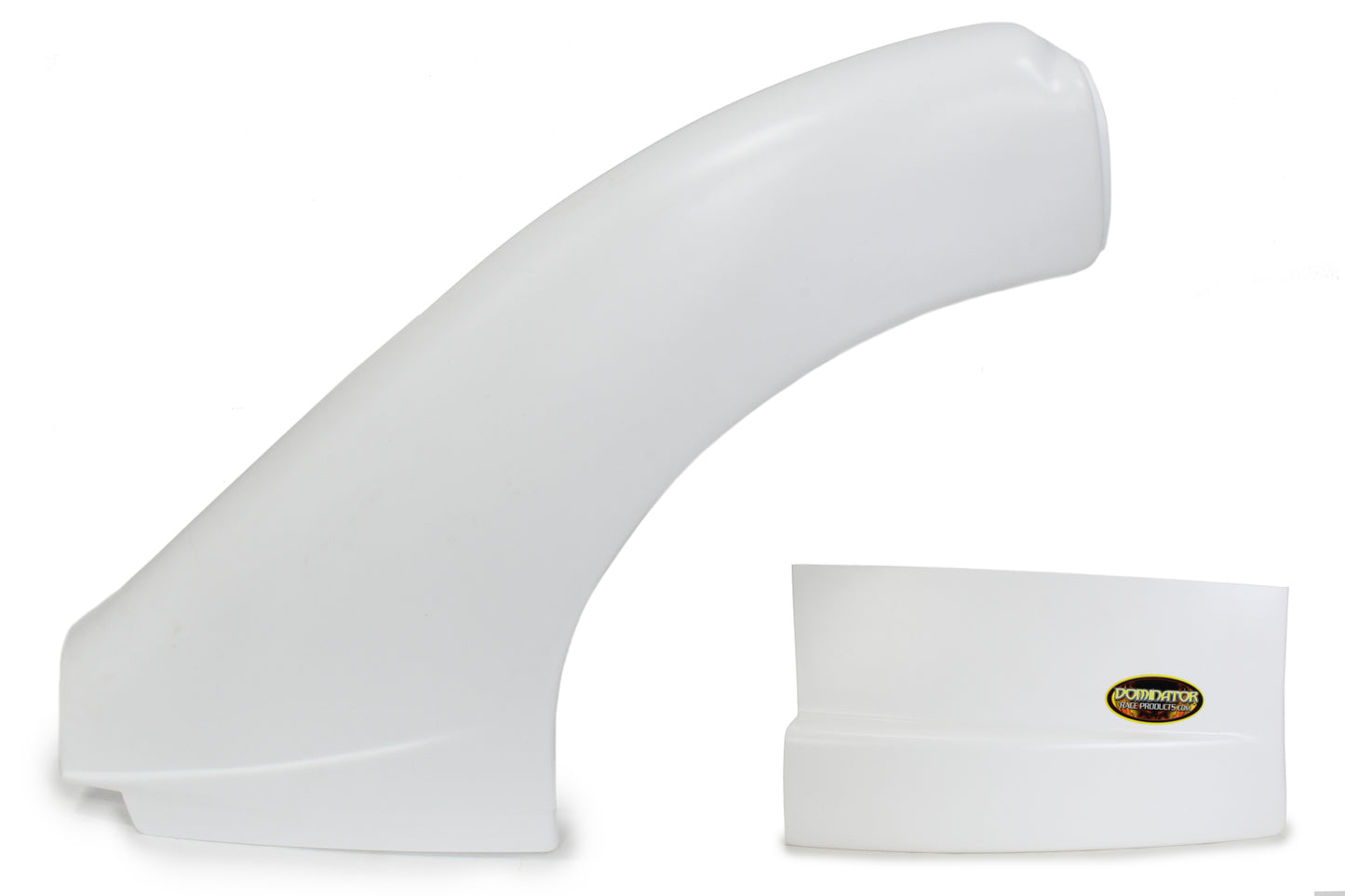 Fender - Dominator - Complete - Driver Side - Plastic - White - Dirt Late Model - Kit