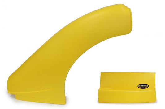 Fender - Dominator - Complete - Driver Side - Plastic - Yellow - Dirt Late Model - Kit