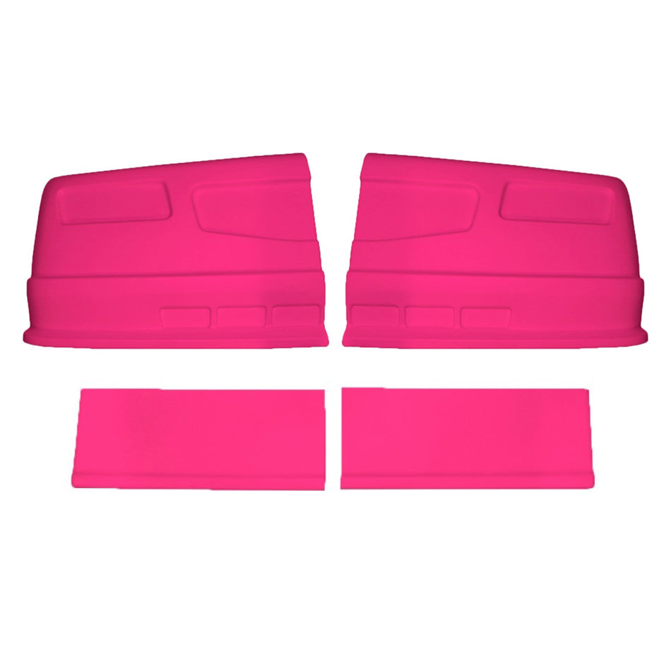 Nose - Dominator SS - Complete - Fender Extensions Included - Plastic - Pink - Universal - Street Stock - Kit