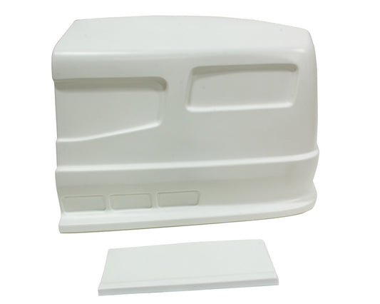 Nose - Dominator SS - Driver Side - Fender Extension Included - Plastic - White - Universal - Street Stock - Kit