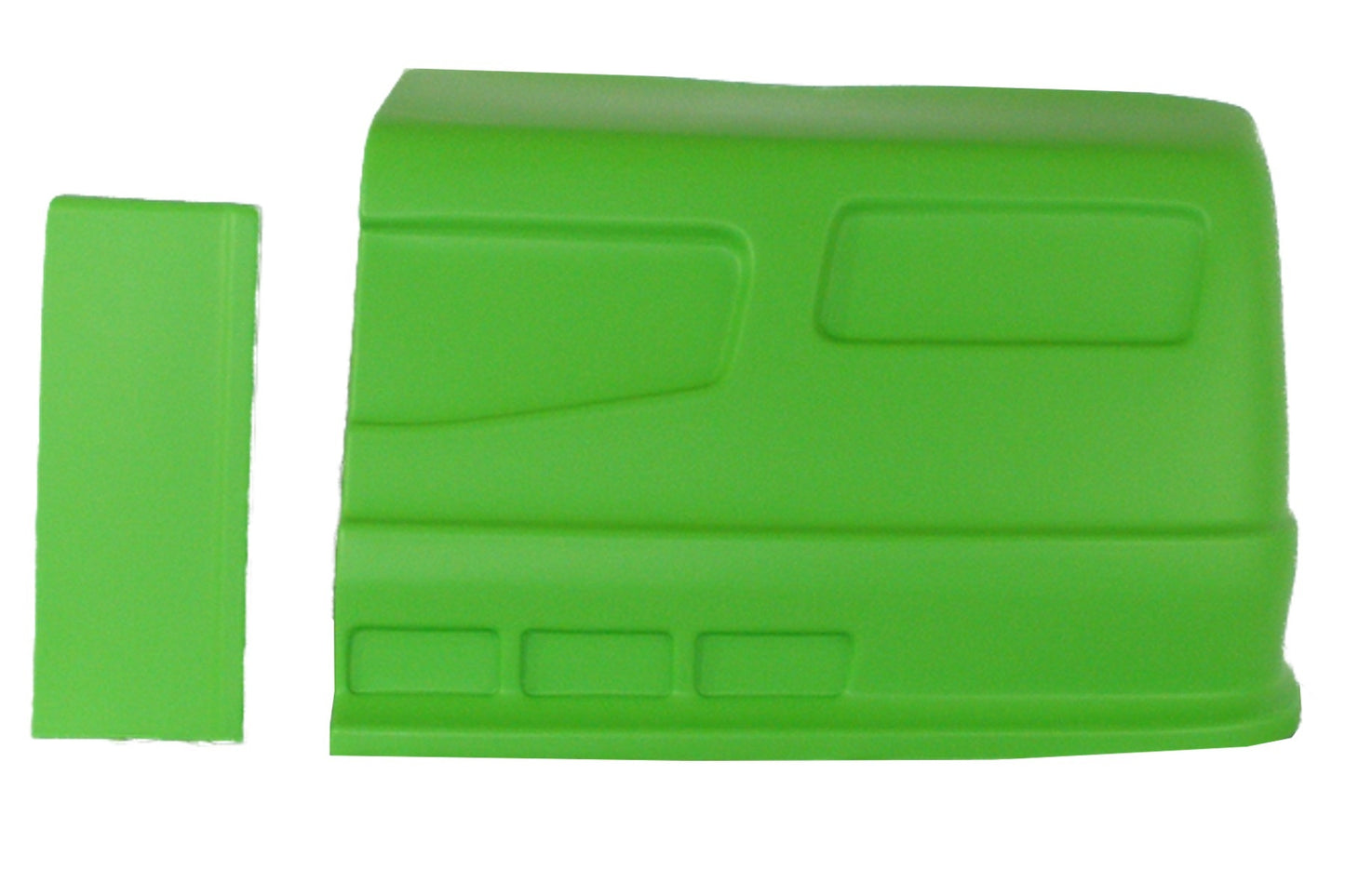 Nose - Dominator SS - Driver Side - Fender Extension Included - Plastic - Xtreme Green - Universal - Street Stock - Kit