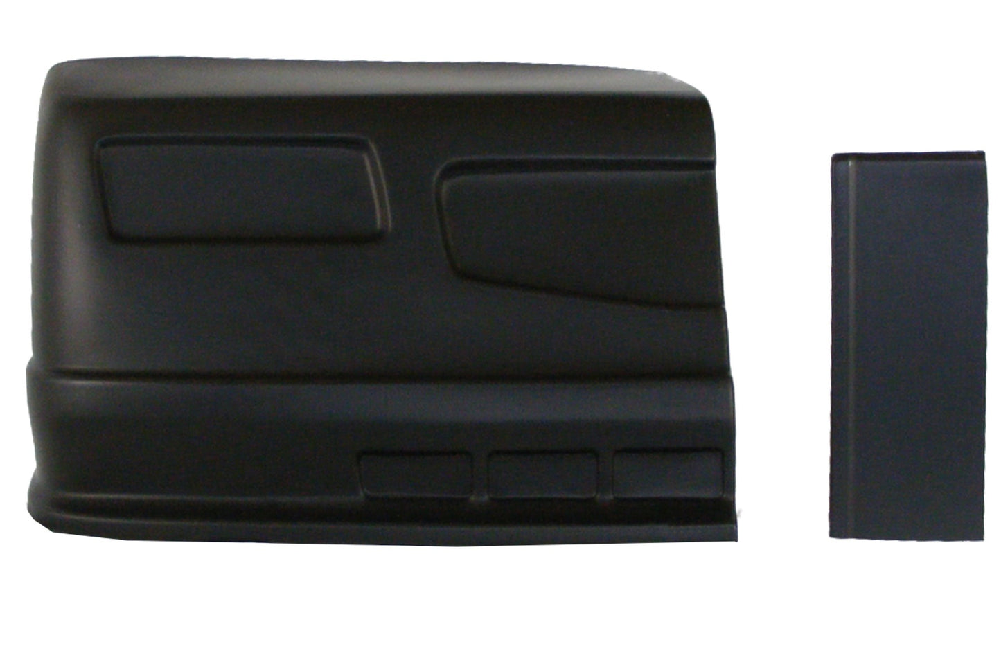Nose - Dominator SS - Passenger Side - Fender Extension Included - Plastic - Black - Universal - Street Stock - Kit