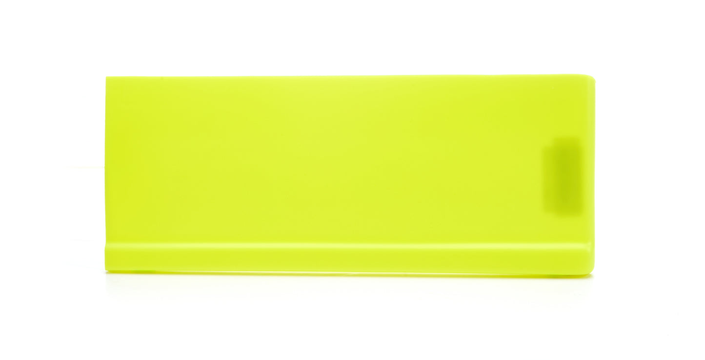 Fender Extension - Driver Side - Lower - Street Stock - Plastic - Fluorescent Yellow - Universal - Each