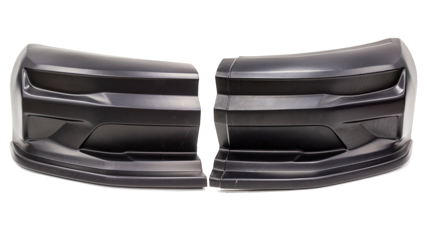 Nose - Dominator SS Camaro - 2-Piece Complete - Plastic - Black - Universal - Street Stock - Kit