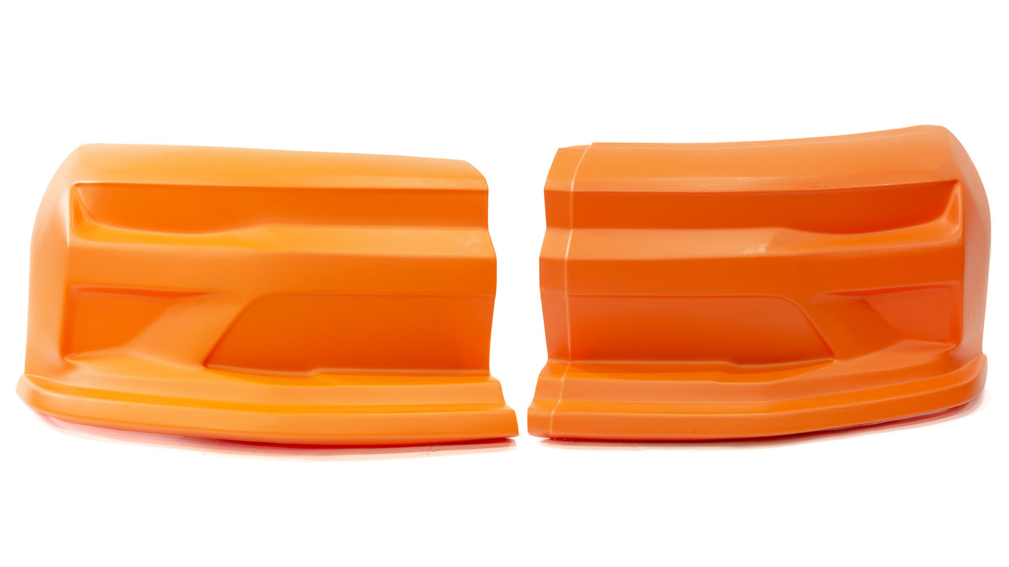 Nose - Dominator SS Camaro - 2-Piece Complete - Plastic - Orange - Universal - Street Stock - Kit