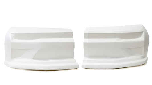 Nose - Dominator SS Camaro - 2-Piece Complete - Plastic - White - Universal - Street Stock - Kit