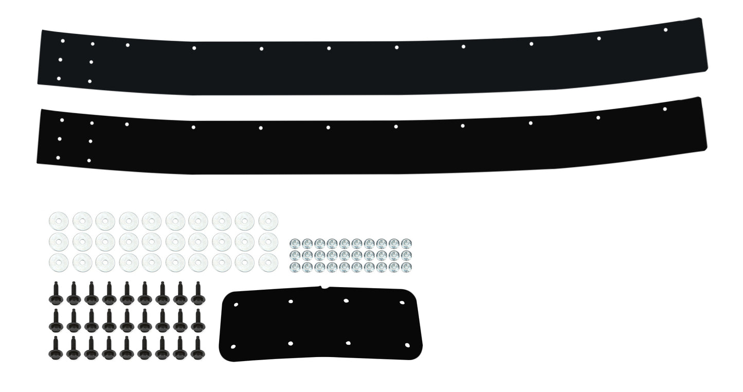 Air Valance - 2-Piece - Plastic - Black - Street Stock - Kit