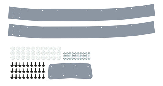 Air Valance - 2-Piece - Plastic - Gray - Street Stock - Kit