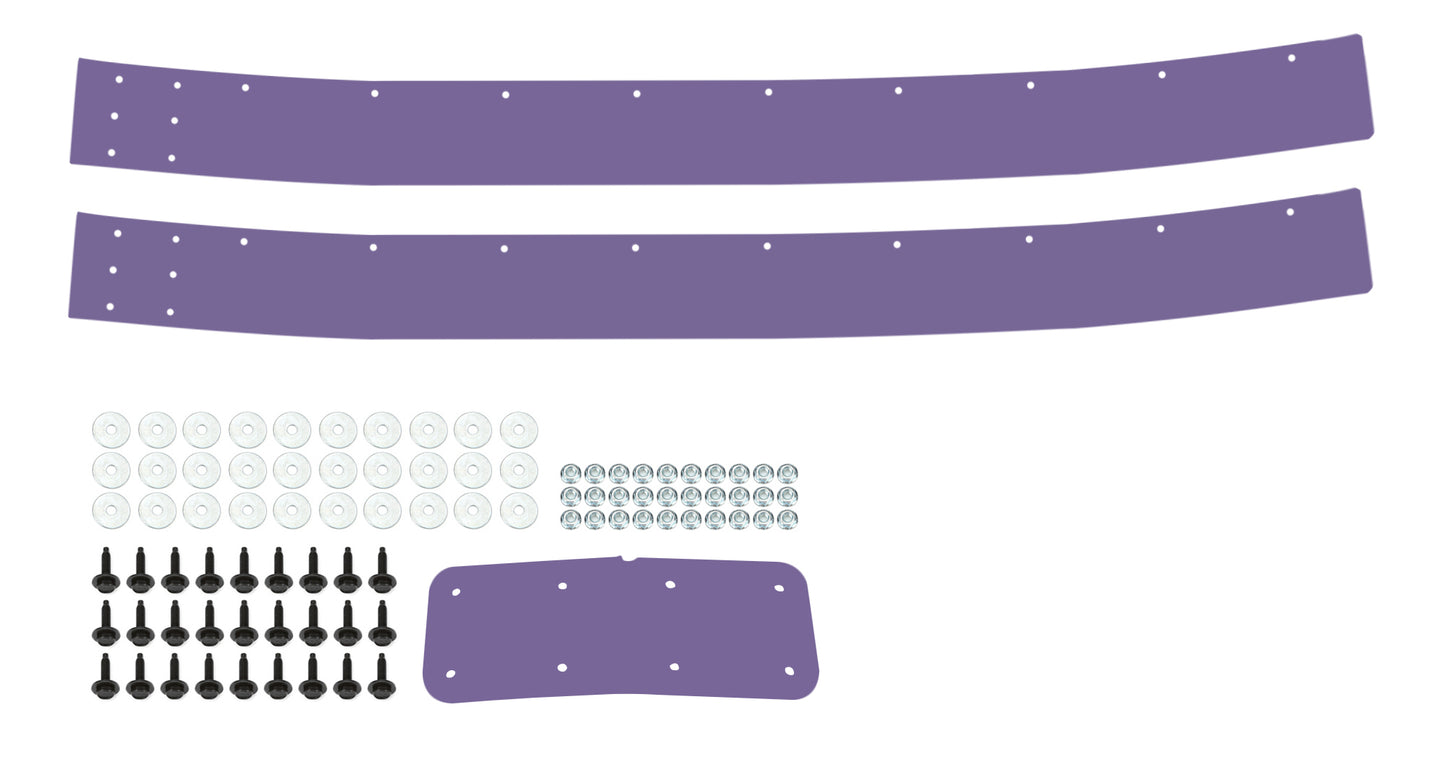 Air Valance - 2-Piece - Plastic - Purple - Street Stock - Kit