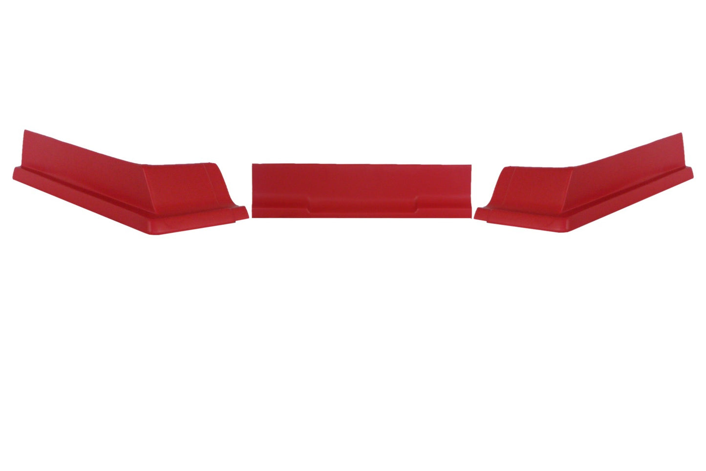 Air Valance - 3 Piece - Plastic - Red - Dirt Modified - Kit