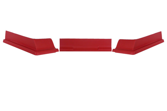 Air Valance - 3 Piece - Plastic - Red - Dirt Modified - Kit