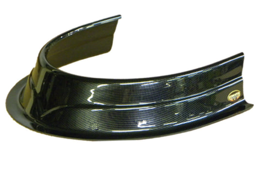 Hood Scoop - Predator - 3.5 in Height - Curved Front - Plastic - Carbon Fiber Look - Each