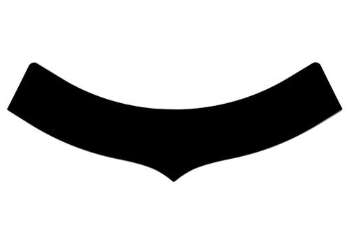 Hood Scoop Extension - 5.5 in Tall - Plastic - Gloss Black - Predator Hood Scoops - Each