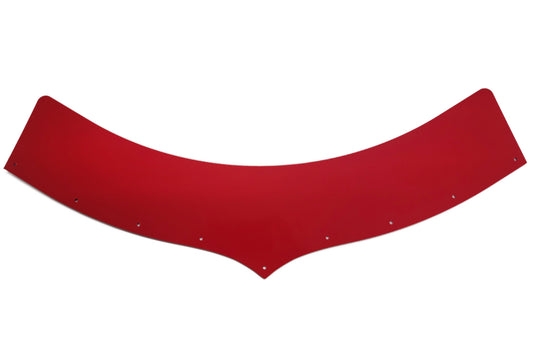 Hood Scoop Extension - 5.5 in Tall - Plastic - Red - Predator Hood Scoops - Each
