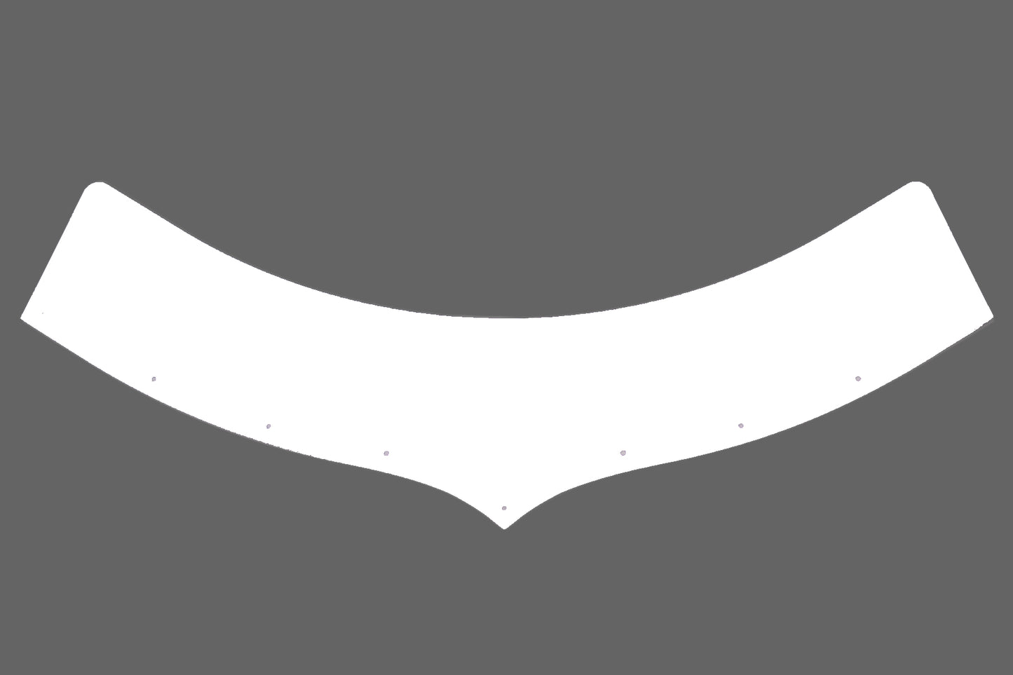 Hood Scoop Extension - 5.5 in Tall - Plastic - White - Predator Hood Scoops - Each