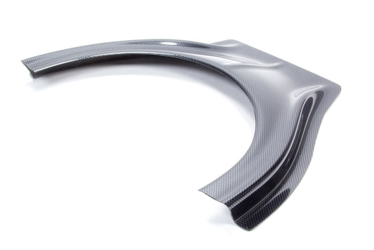 Hood Scoop - Stalker - Dirt - 1.5 in Height - Curved Front - Plastic - Carbon Fiber Look - Each