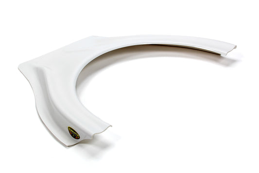Hood Scoop - Stalker - Dirt - 1.5 in Height - Curved Front - Plastic - White - Each