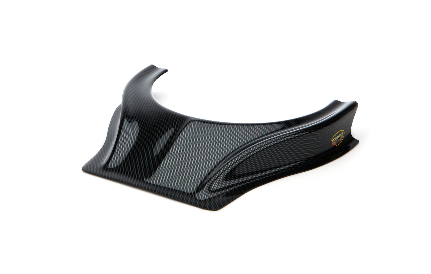 Hood Scoop - Stalker - Dirt - 2.5 in Height - Curved Front - Plastic - Carbon Fiber Look - Each