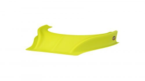 Hood Scoop - Stalker - Dirt - 2.5 in Height - Curved Front - Plastic - Fluorescent Yellow - Each
