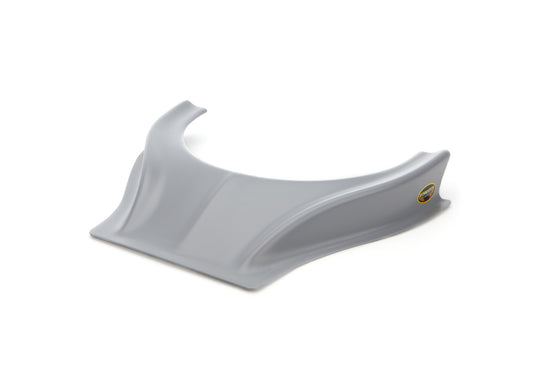 Hood Scoop - Stalker - Dirt - 2.5 in Height - Curved Front - Plastic - Gray - Each
