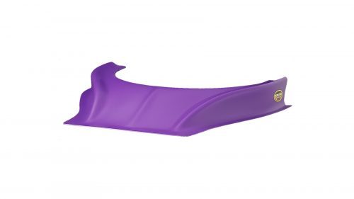 Hood Scoop - Stalker - Dirt - 2.5 in Height - Curved Front - Plastic - Purple - Each