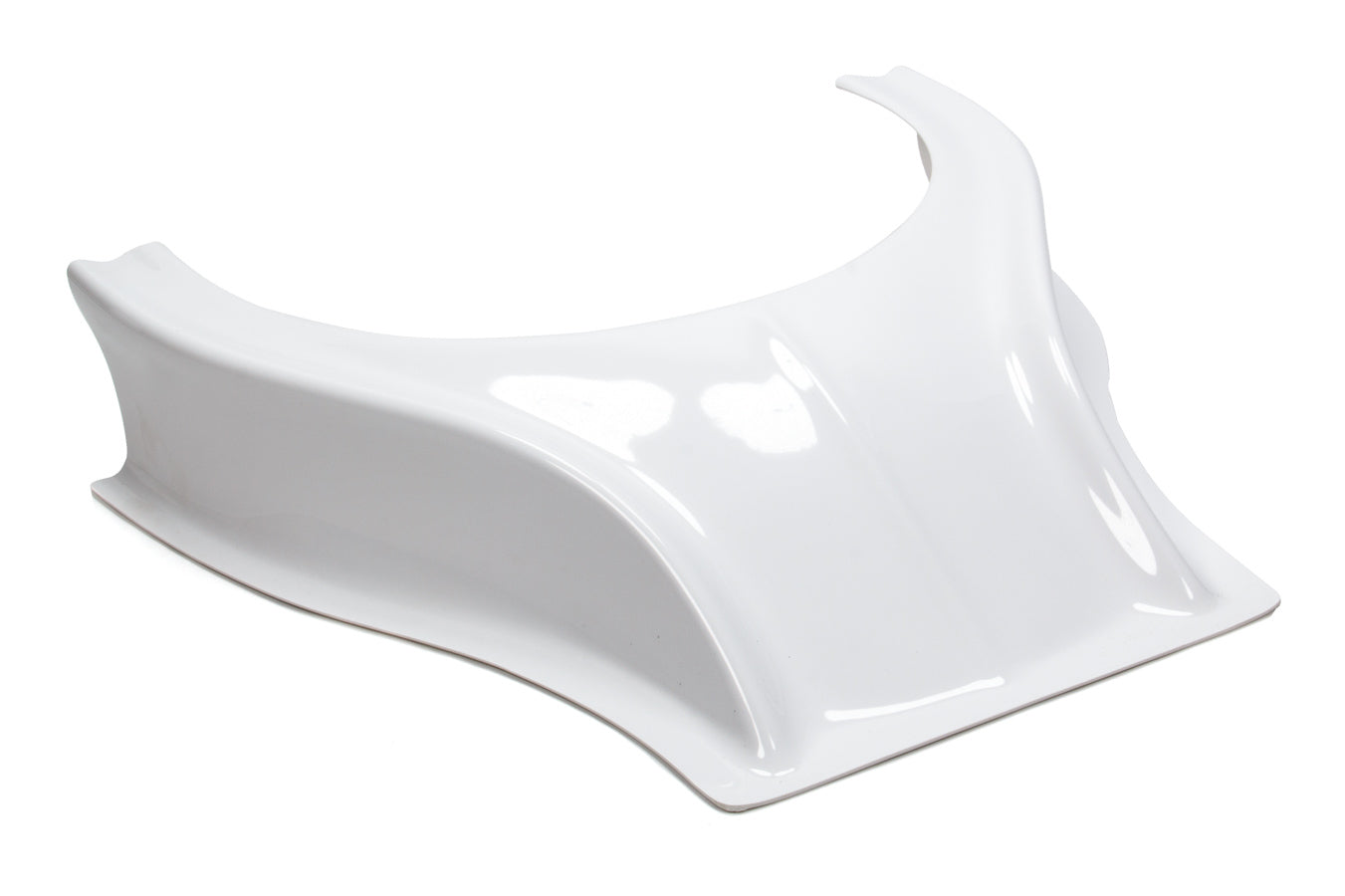 Hood Scoop - Stalker - Dirt - 3.5 in Height - Curved Front - Plastic - White - Each
