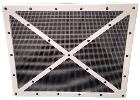 Radiator Screen - Shaker - 24 x 19 in - Plastic - White - Natural - Dirt Late Model - Each