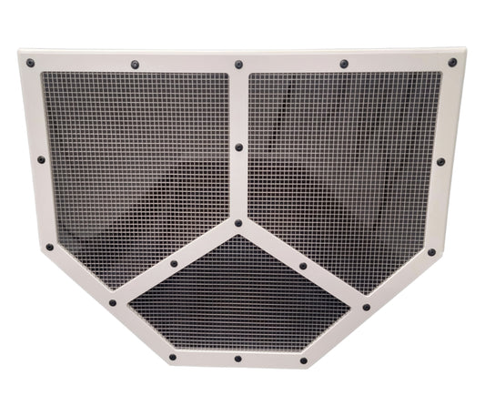 Radiator Screen - Shaker - 24 x 19 in - Plastic - White - Natural - Modified - Each