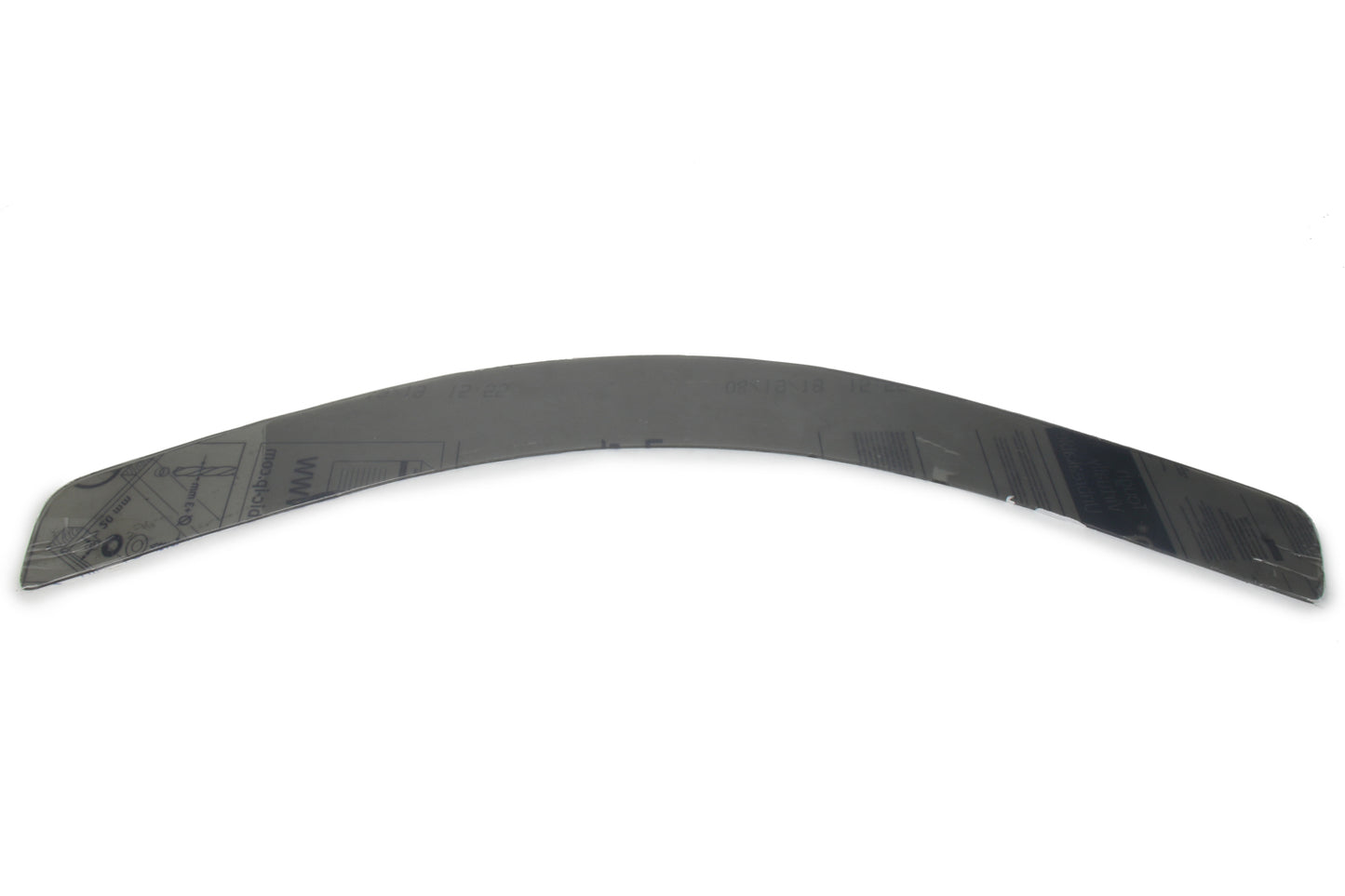 Cock Pit Deflector Extension - 3 in Height - Tinted - Polycarbonate - Each