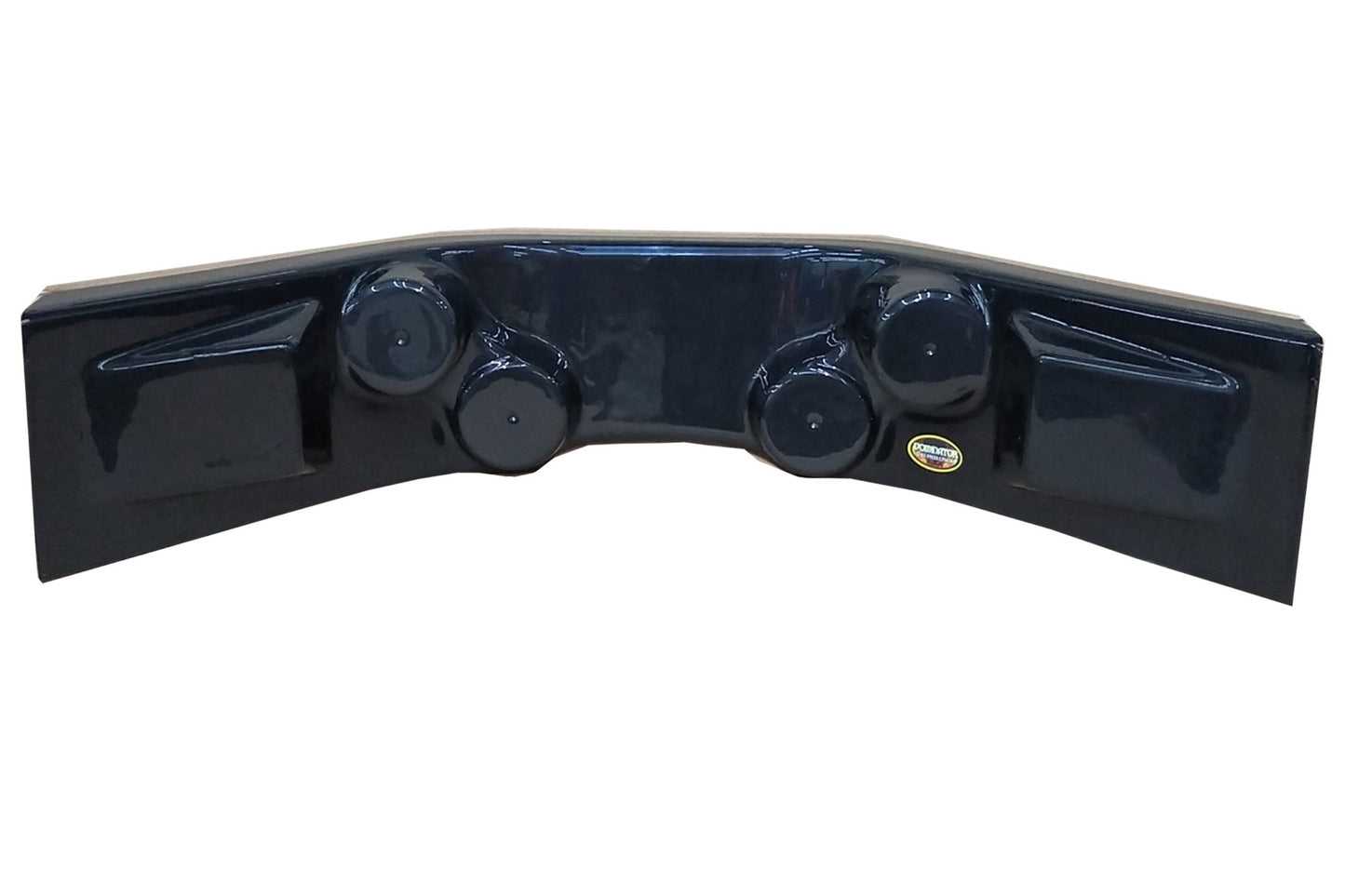 Gauge Mounting Panel - Curved - Plastic - Black - Each