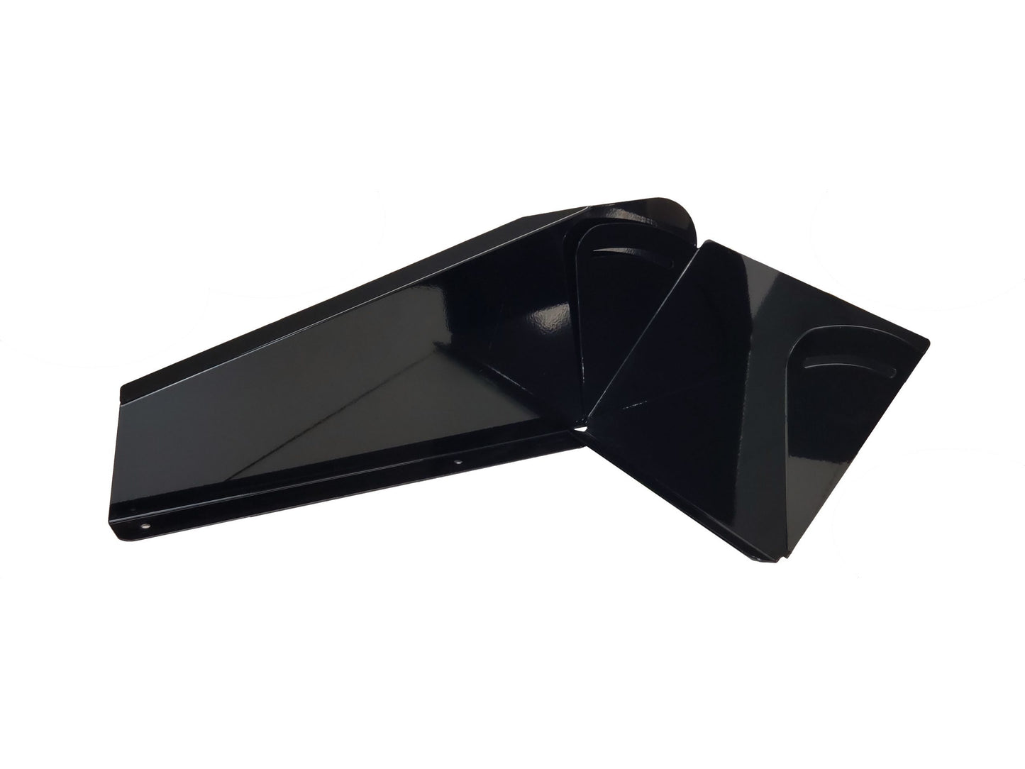 Spoiler - 12 x 8 in - Crush Panel - Plastic - Black - Dirt Late Model - Kit