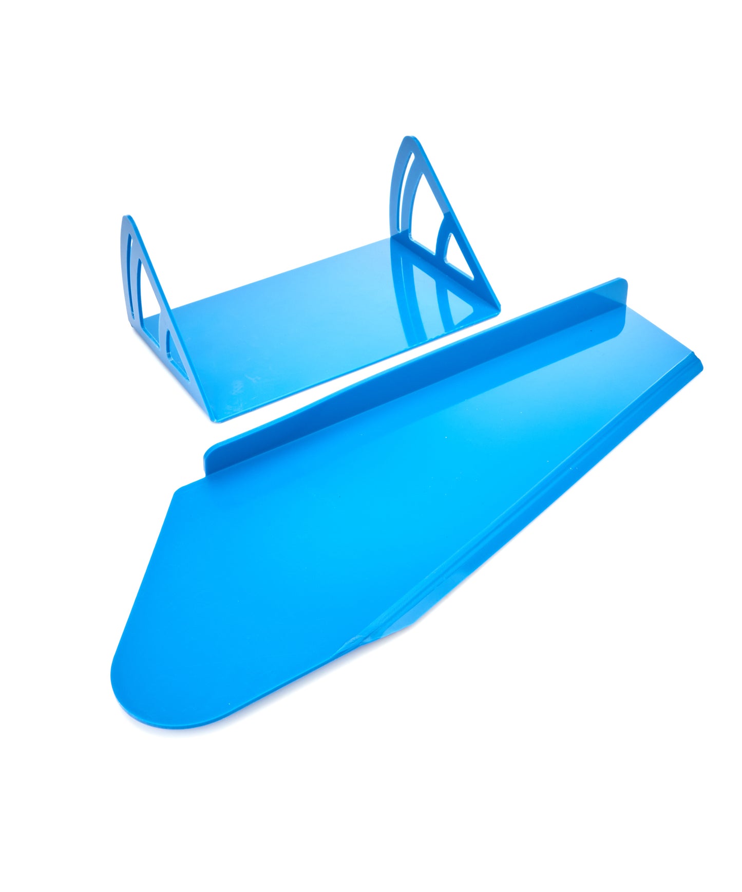 Spoiler - 12 x 8 in - Crush Panel - Plastic - Blue - Dirt Late Model - Kit