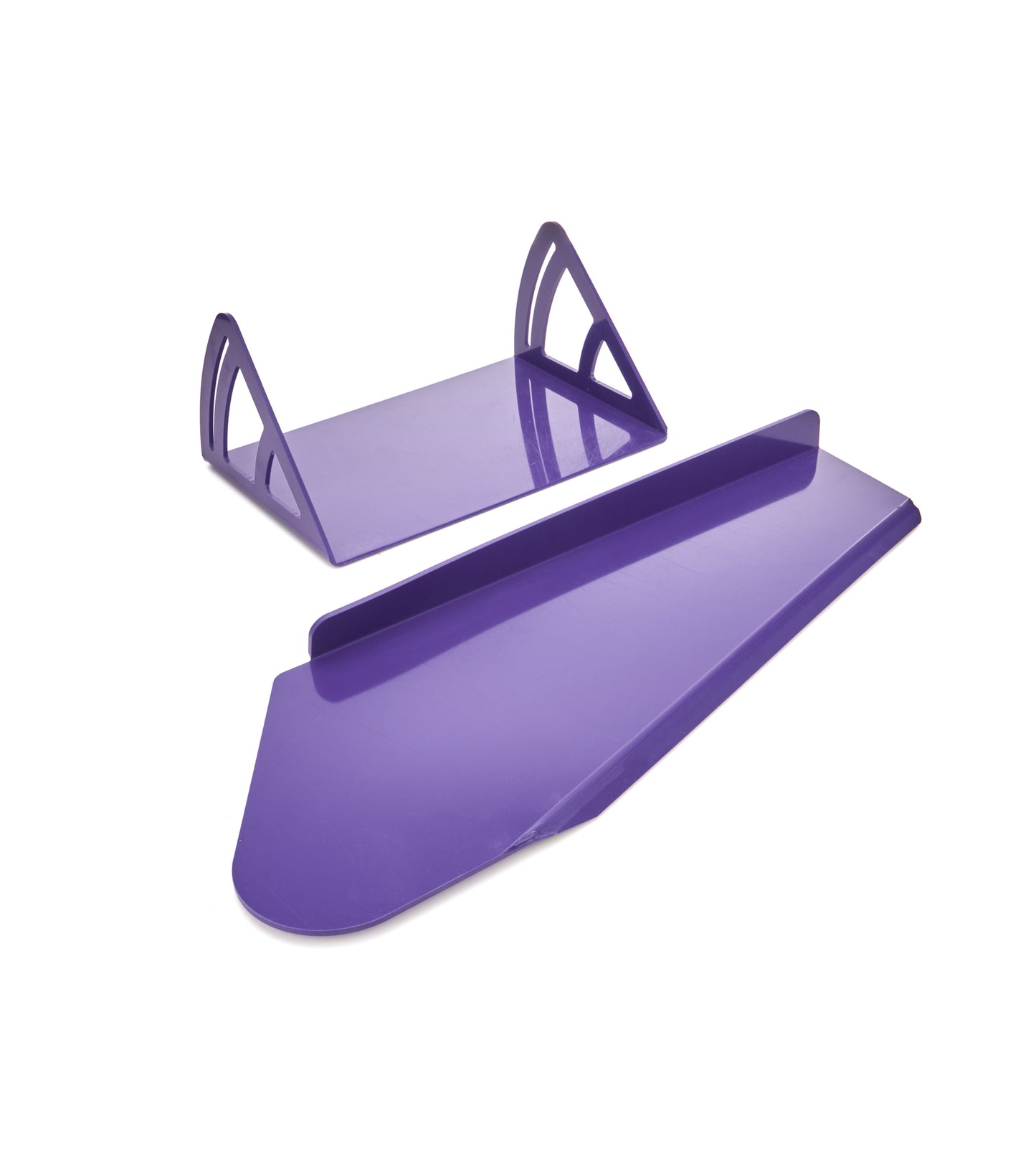 Spoiler - 12 x 8 in - Crush Panel - Plastic - Purple - Dirt Late Model - Kit