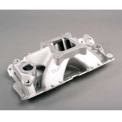 Intake Manifold - Square Bore - Single Plane - Aluminum - Natural - Standard Deck - Small Block Chevy - Each