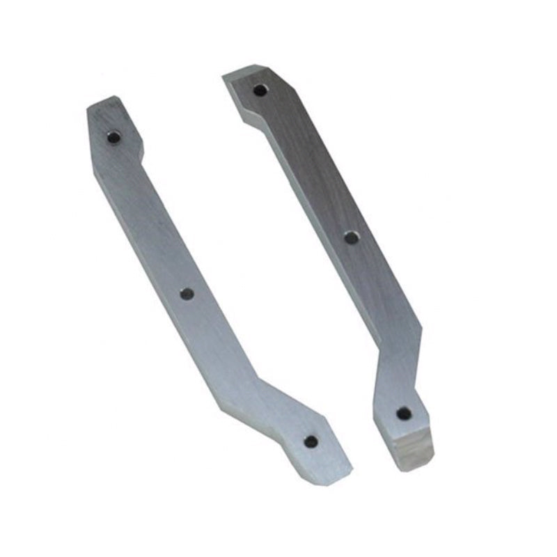 Intake End Rail Spacer - 10.200 in Deck Height - Aluminum - Natural - Pair