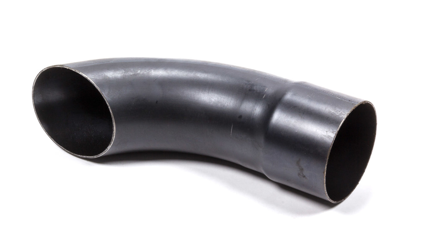 Engine & Accessories Tip - Slip-On - 4 in Diameter - 11 in Long - Single Wall - Cut Edge - Angled Cut - Turndown Style - Steel - Black Paint - Each