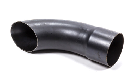 Engine & Accessories Tip - Slip-On - 3-1/2 in Diameter - 9-3/4 in Long - Single Wall - Cut Edge - Angled Cut - Turndown Style - Steel - Black Paint - Each