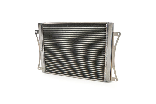 Fluid Cooler and Fan - Oil Cooler - 17.5 x 12 x 1.25 in - 12 AN Male Inlet / Outlet - Aluminum - Natural - Super Late Model - Each