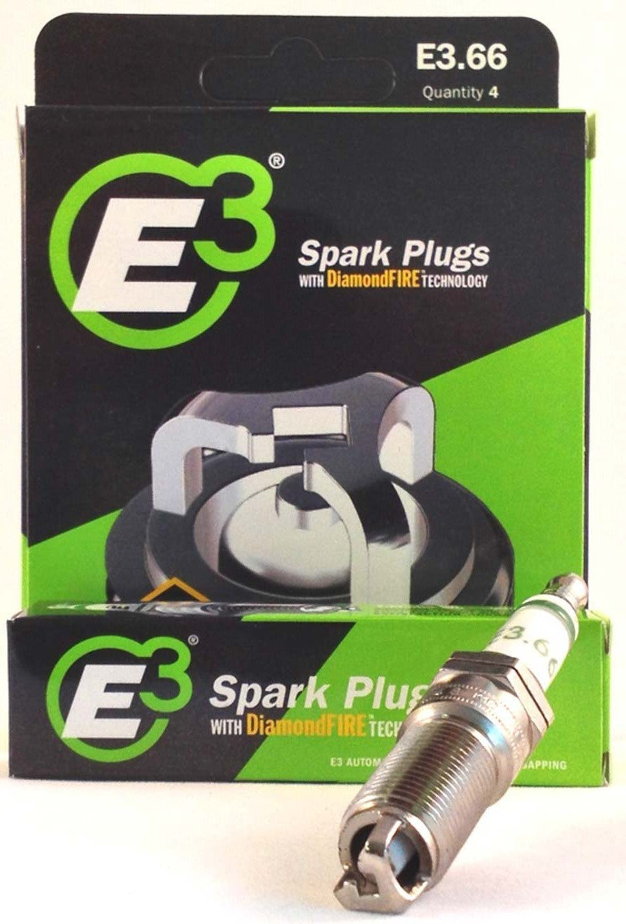 Spark Plug - Diamond Fire - 14 mm Thread - 1 in Reach - Tapered Seat - Resistor - Each